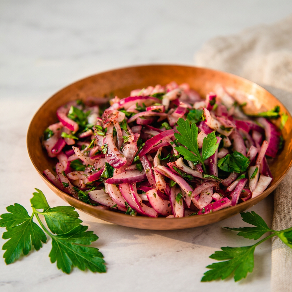 Sumaklı Soğan Salatası