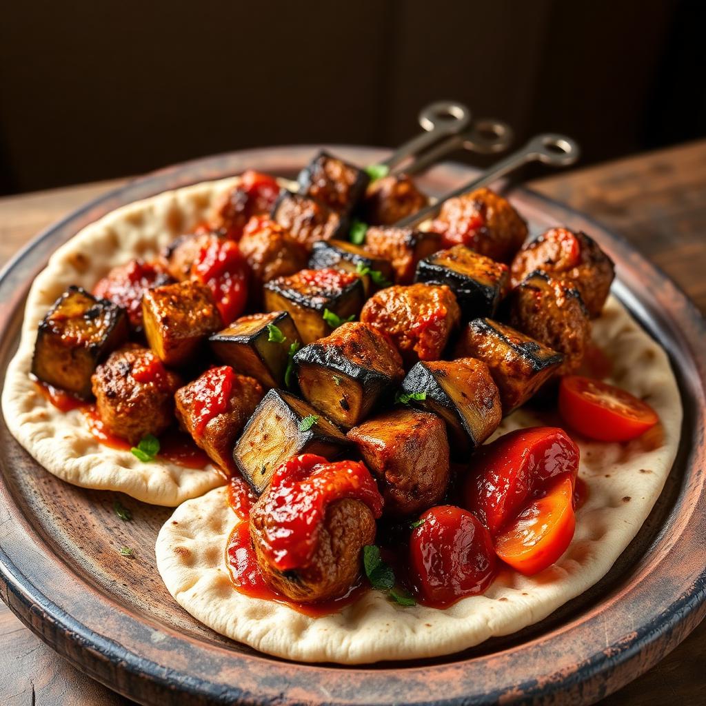 Fırında Antep Patlıcan Kebabı